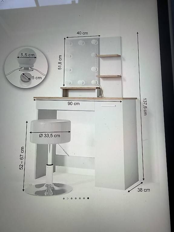 Tavoli da trucco: schminktisch mit spiegel – Usato da Dielsdorf venduto da emi_2zsk