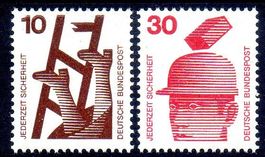 UNFALLVERHÜTUNG 2 MARKEN ** POSTFRISCH ** - JJ4A