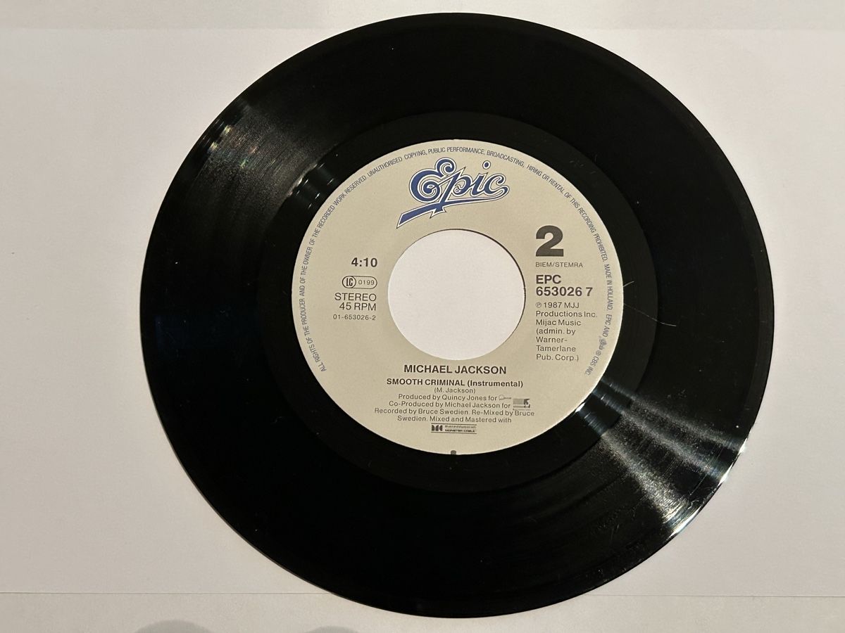 Schallplatten: Michael Jackson. 1987. Smooth Criminal – Gebraucht aus Faulensee von Mizuno06 4