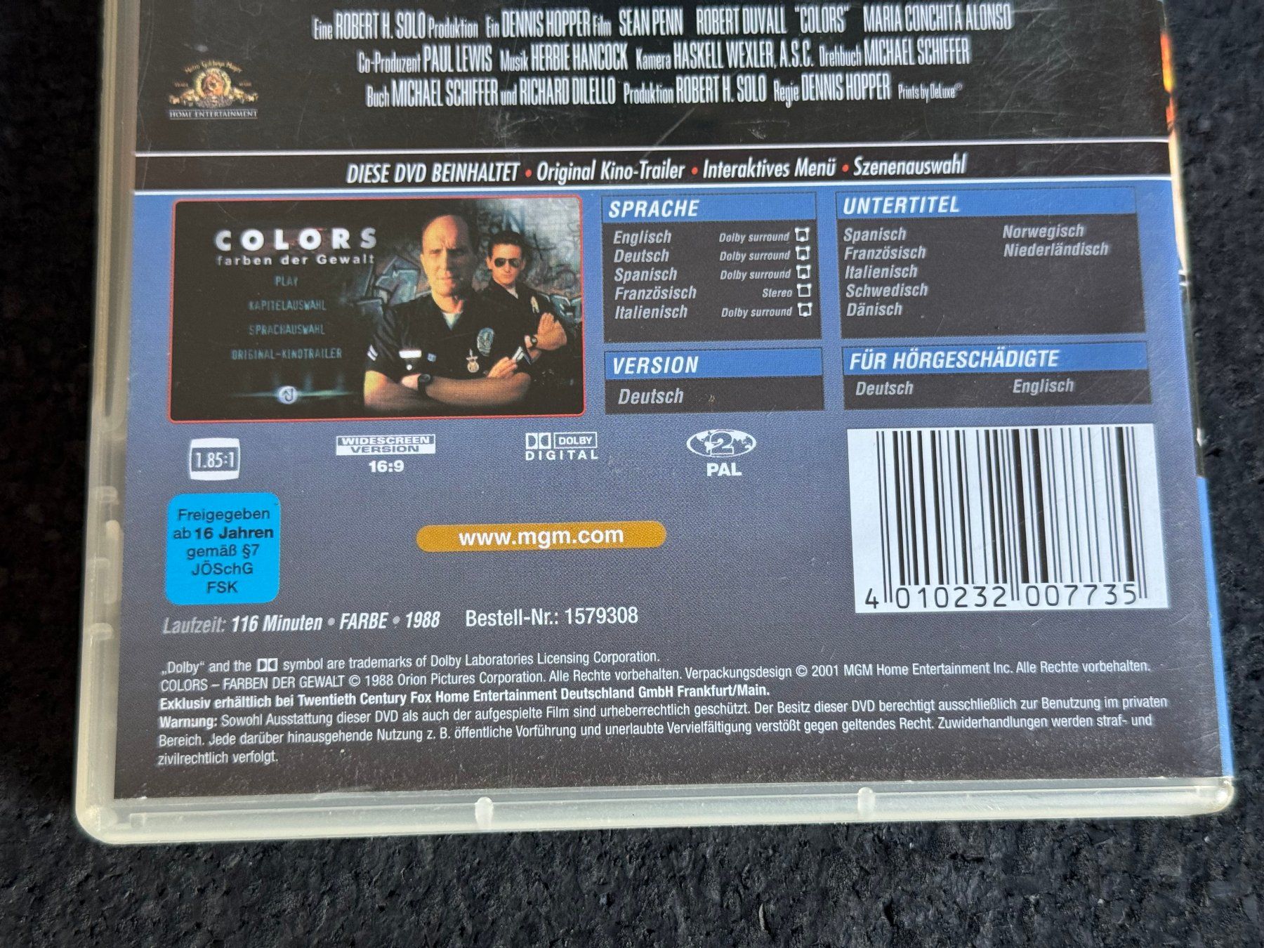 Alle DVDs: COLORS "Farben der Gewalt" DVD DE/EN/SP/FR/IT – Gebraucht aus Fribourg von tschjoly 3