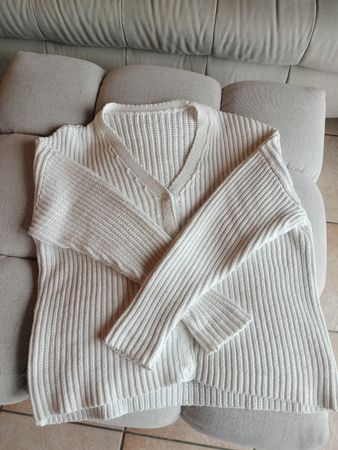 Cardigan NILE blanc, taille M