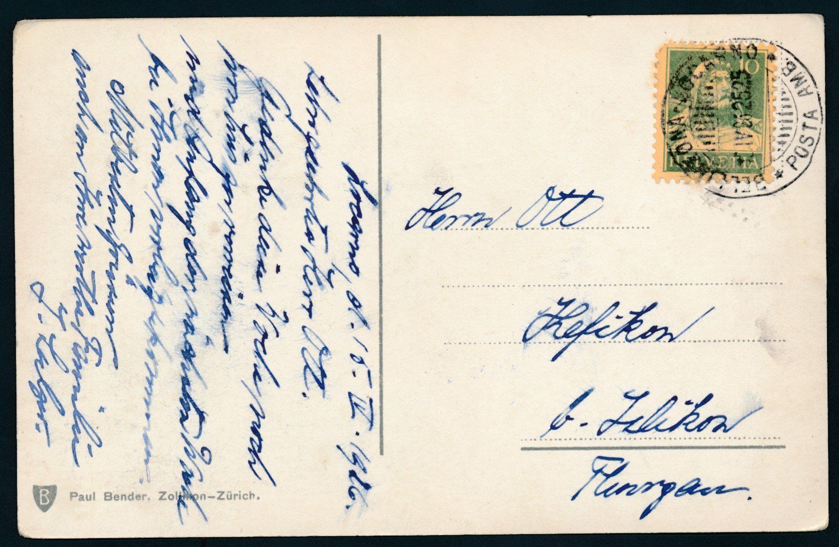 Cartoline postali: AK: Ronco – Usato da Bonau venduto da Profila3 1