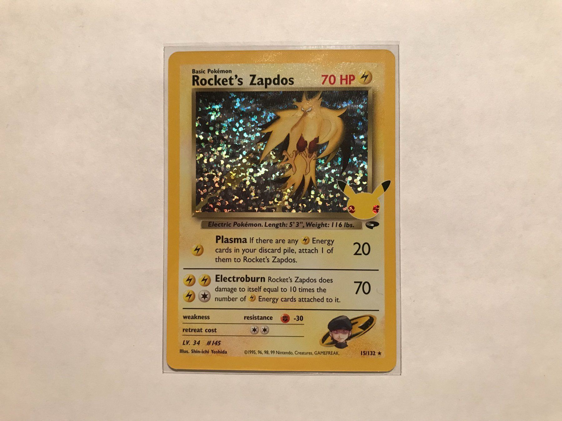 Pokémon Carte collezionabili: Rocket's Zapdos Celebrations EN – Usato da Hagendorn venduto da Pokecollectorch