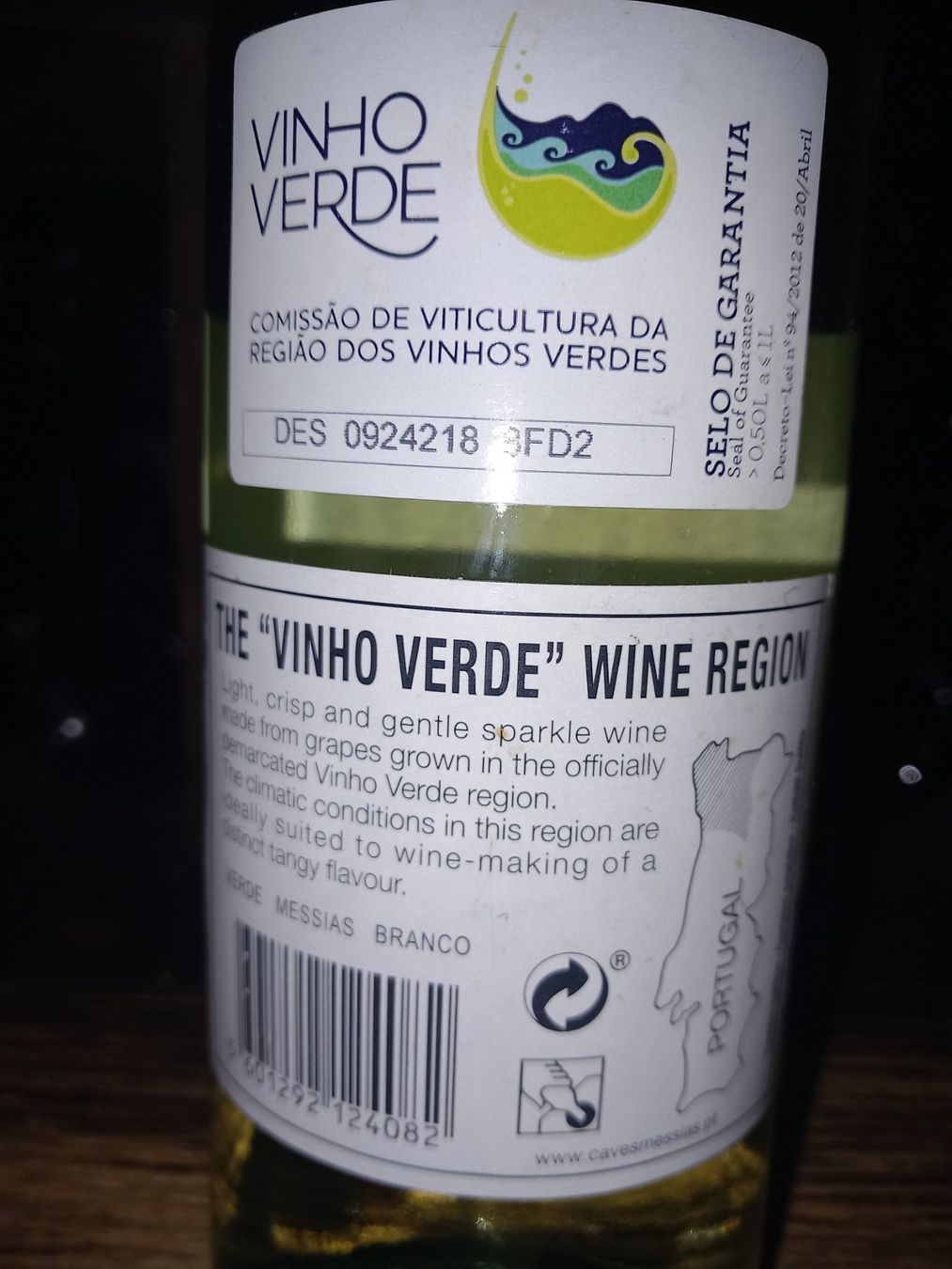 Vino: Vinho verde messiah – Nuovo (secondo la descrizione) da Le locle venduto da juliensaran 3