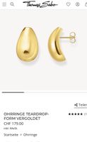 Thomas Sabo Ohrringe, Gold, neuwertig, Frühlings-Look ✨