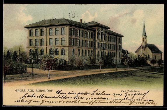 Cartoline postali: AK Burgdorf, Kant. Technikum – Usato da Berlin venduto da bartko-reher