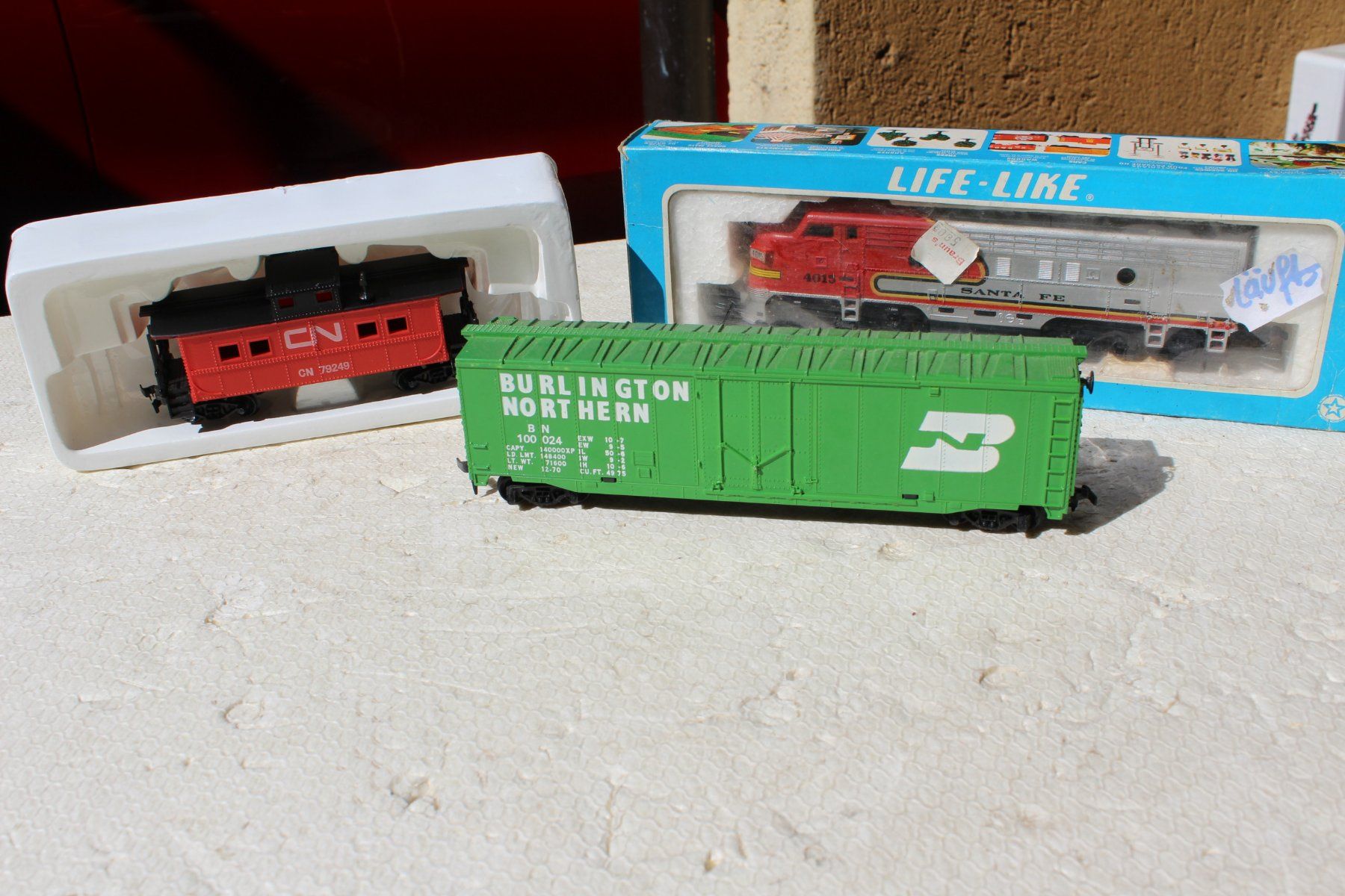Modellini di ferrovie: HO- Lok + 6 Wagen USA – Nuovo e nell'imballaggio originale da Gebenstorf venduto da Gomsa0 3