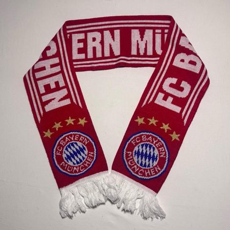 FC Bayern München Football Scarf 🔴⚪ -  red & white Vintage