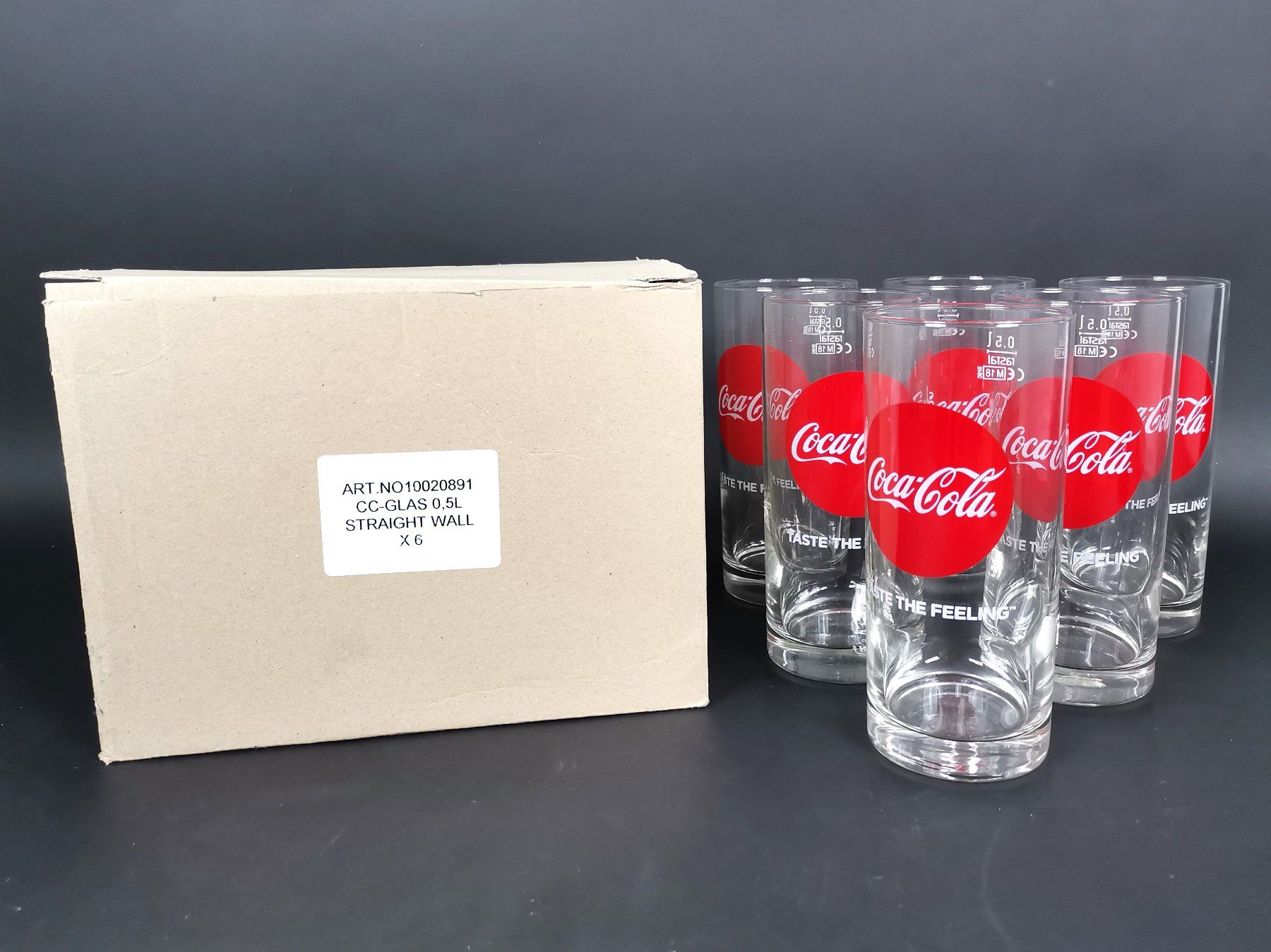 Coca-Cola Bicchieri: 6x COCA COLA Gläser 0,5L – Usato da Schaffhausen venduto da Restwert_SH 2