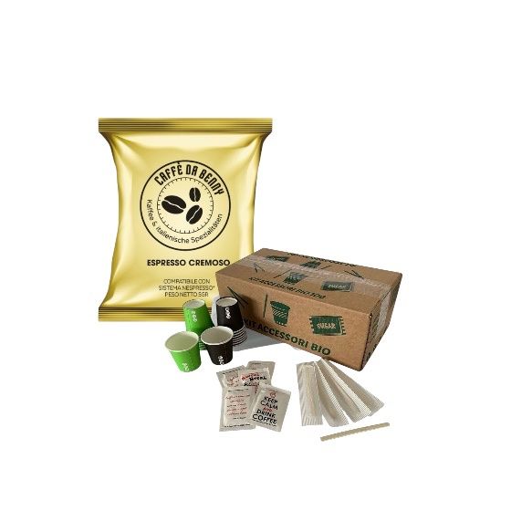 Lebensmittel & Spezialitäten: Caffè Da Benny Espresso Cremoso + Kit Accessori Bio! – Neu und originalverpackt aus Niedergösgen von Benny1992