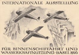 Flugpost-Offizielle Karte-Basel 1926