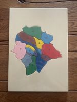 Zürich Stadtkreise - Holzpuzzle Zürcher Eingliederung