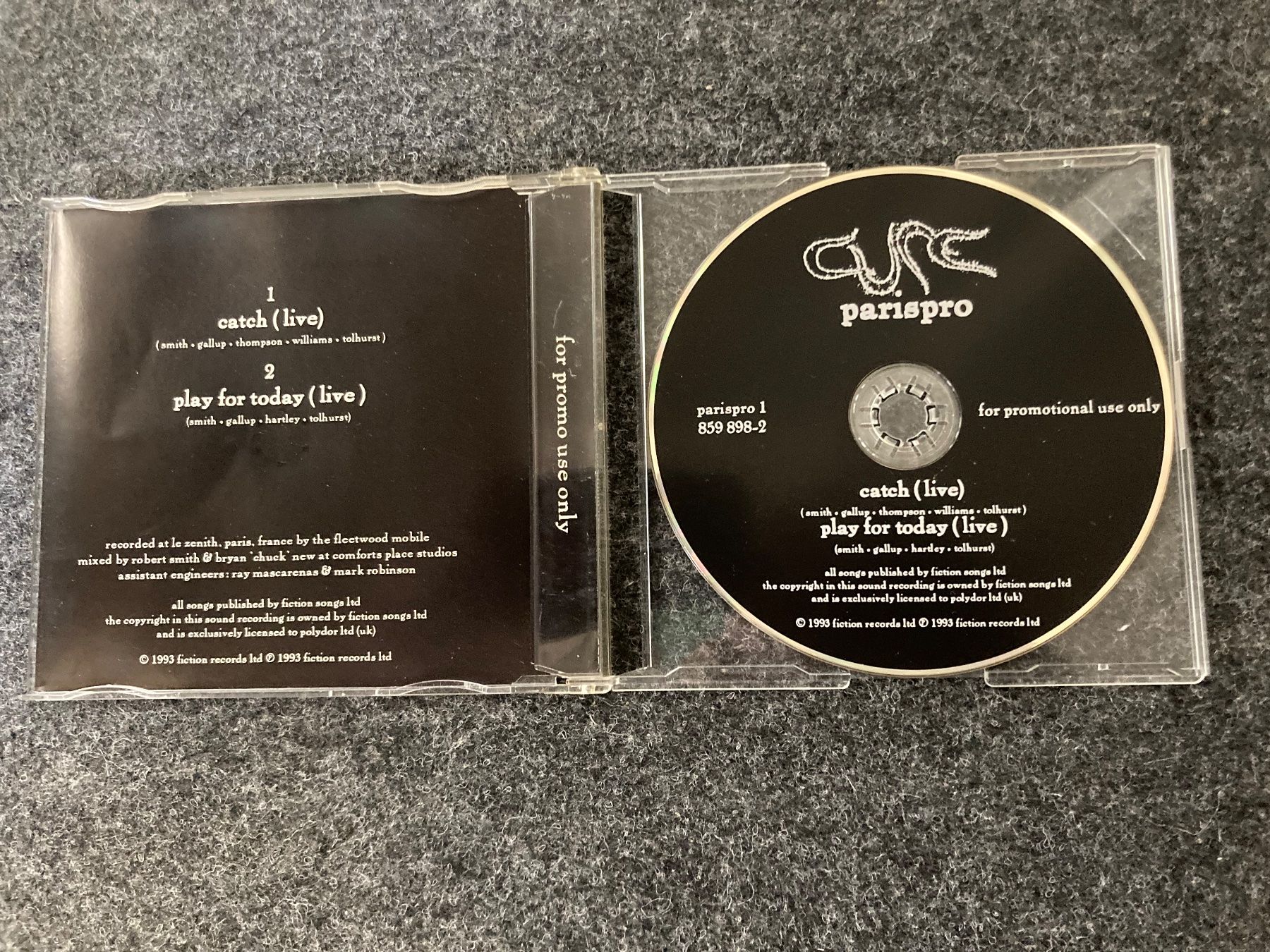 CD: The Cure - Parispro  (promo) – Usato da Fribourg venduto da Karushi 1