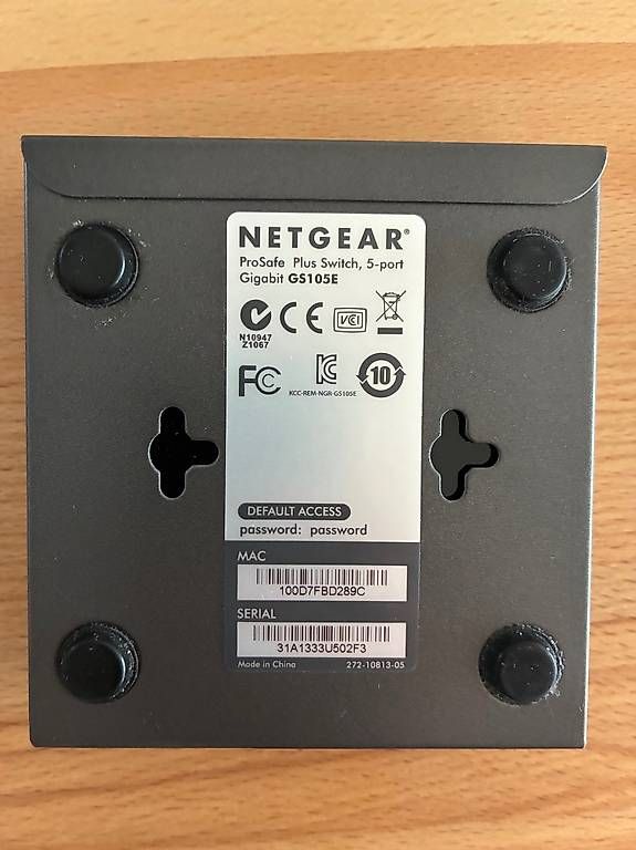 Interruttori: Netgear ProSafe Plus Switch 5 Port Gigabit GS105E – Usato da Hirzel venduto da mak_9tmr 1