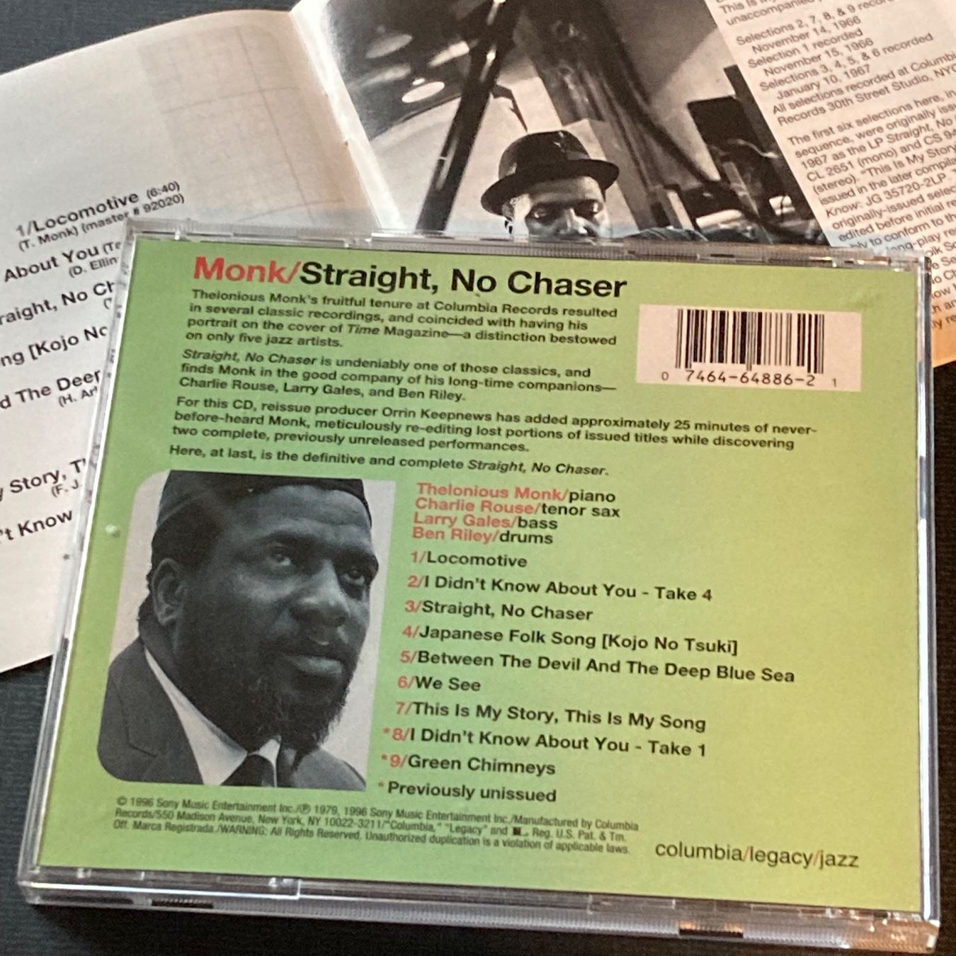 CD: Thelonious Monk - Straight, No Chaser – Usato da Bern venduto da Ntsamina 1