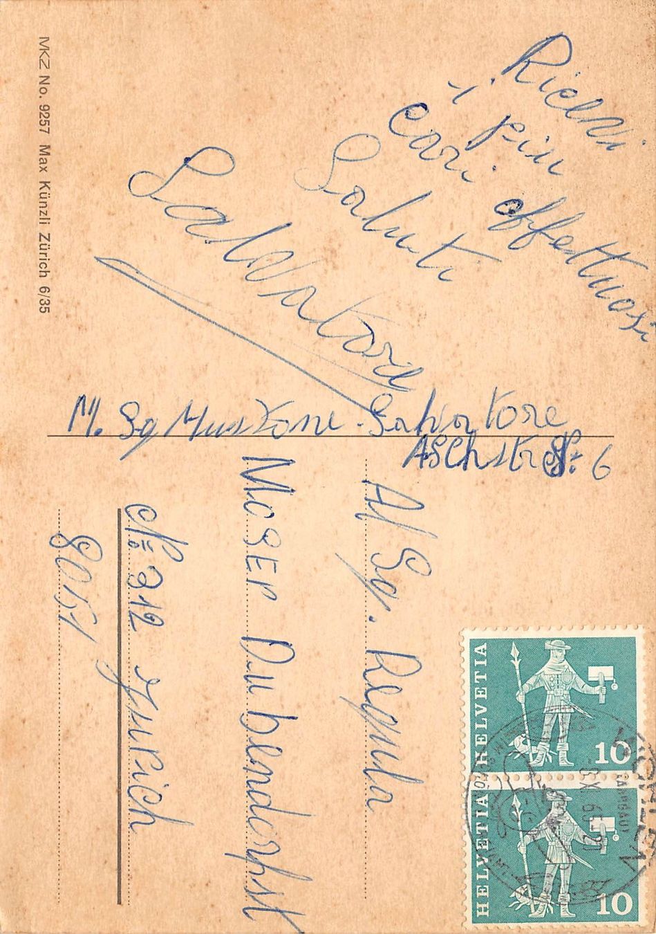 Cartoline postali: Briefmarkensprache – Usato da Ottikon b.Kemptth. venduto da Neptun1974 1