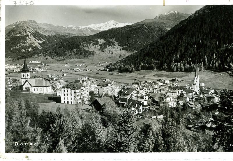 Cartoline postali: Davos + 1947 – Usato da Emmenbrücke venduto da teestube
