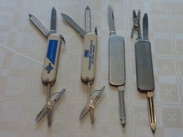4 Sackmesser VICTORINOX Werbe Messer, FES, Rostfrei 58mm
