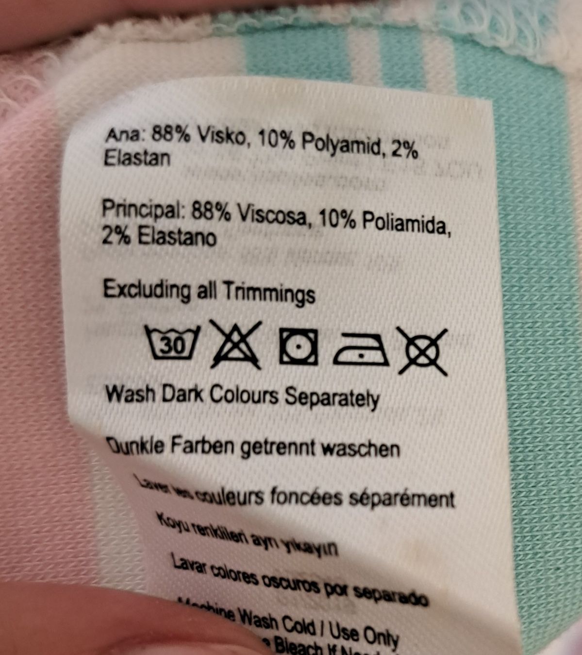 Röcke: Jupe longue rayée rose bleu vert taille 36 – Gebraucht aus Nyon von Taritaro 3