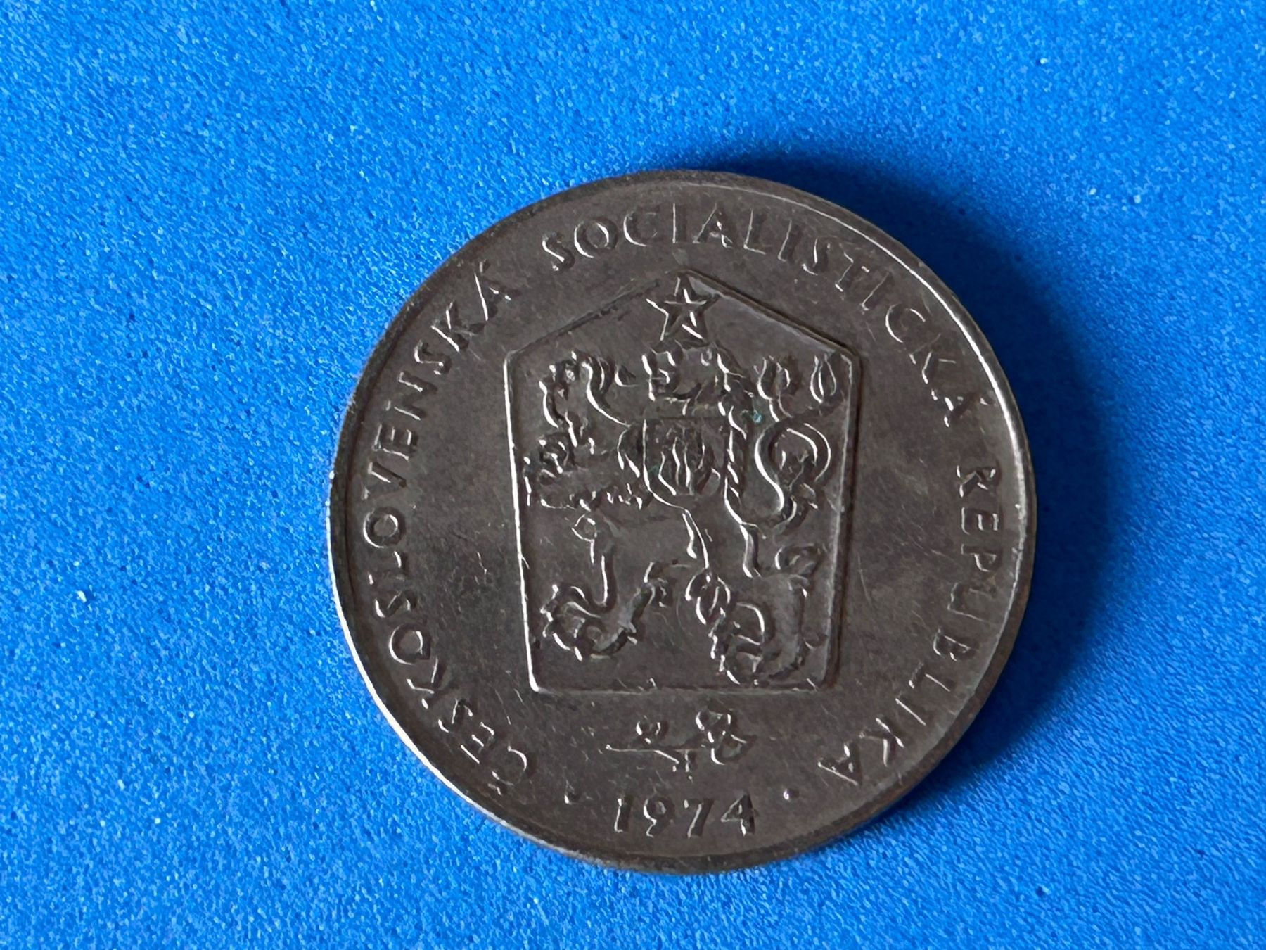 Tutti le monete: Czechoslovakia - 2 Koruny 1974 – Usato da Corcelles NE venduto da AJKader 9