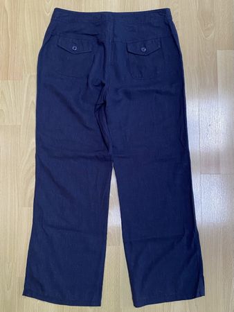 Aniston Casual Leinenhose, Gr. 38, Dunkelblau