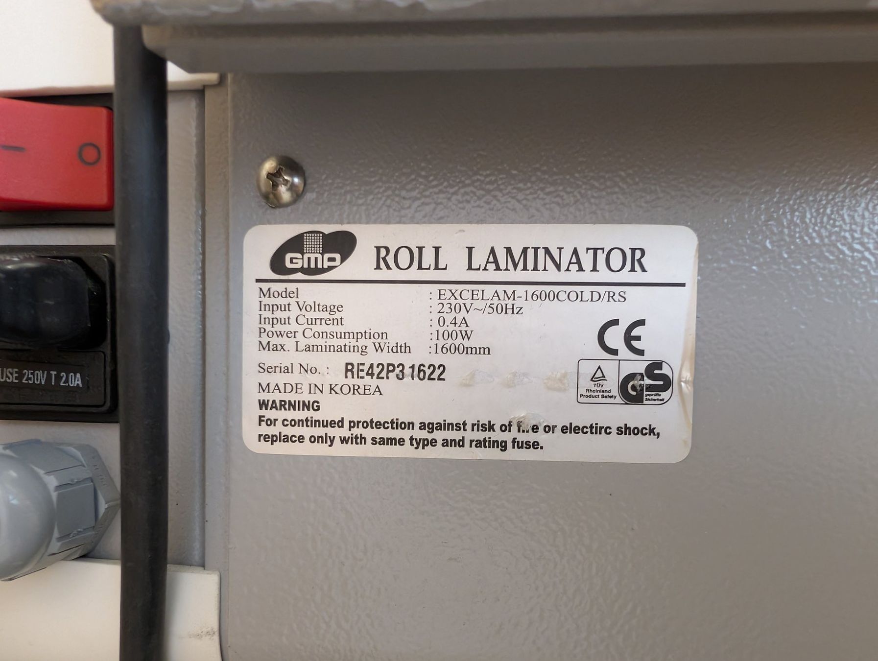 Macchine laminatrici: Rollenlaminator, GMP Exelam 1600 Cold/RS – Usato da Lyss venduto da grumio91 7