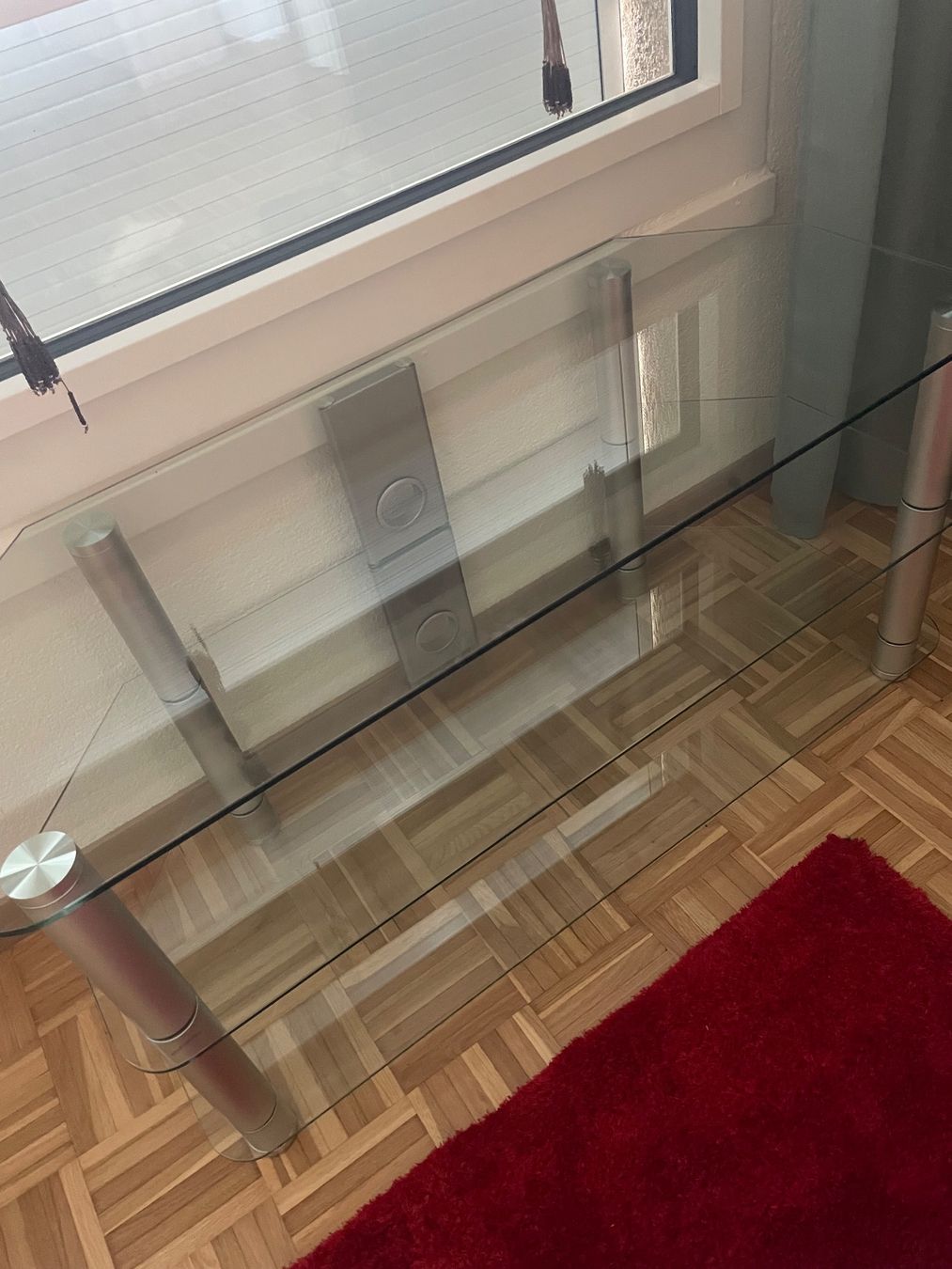 TV Möbel: Fernsehmöbel aus Glas – Gebraucht aus Schlieren von Tahorn 2