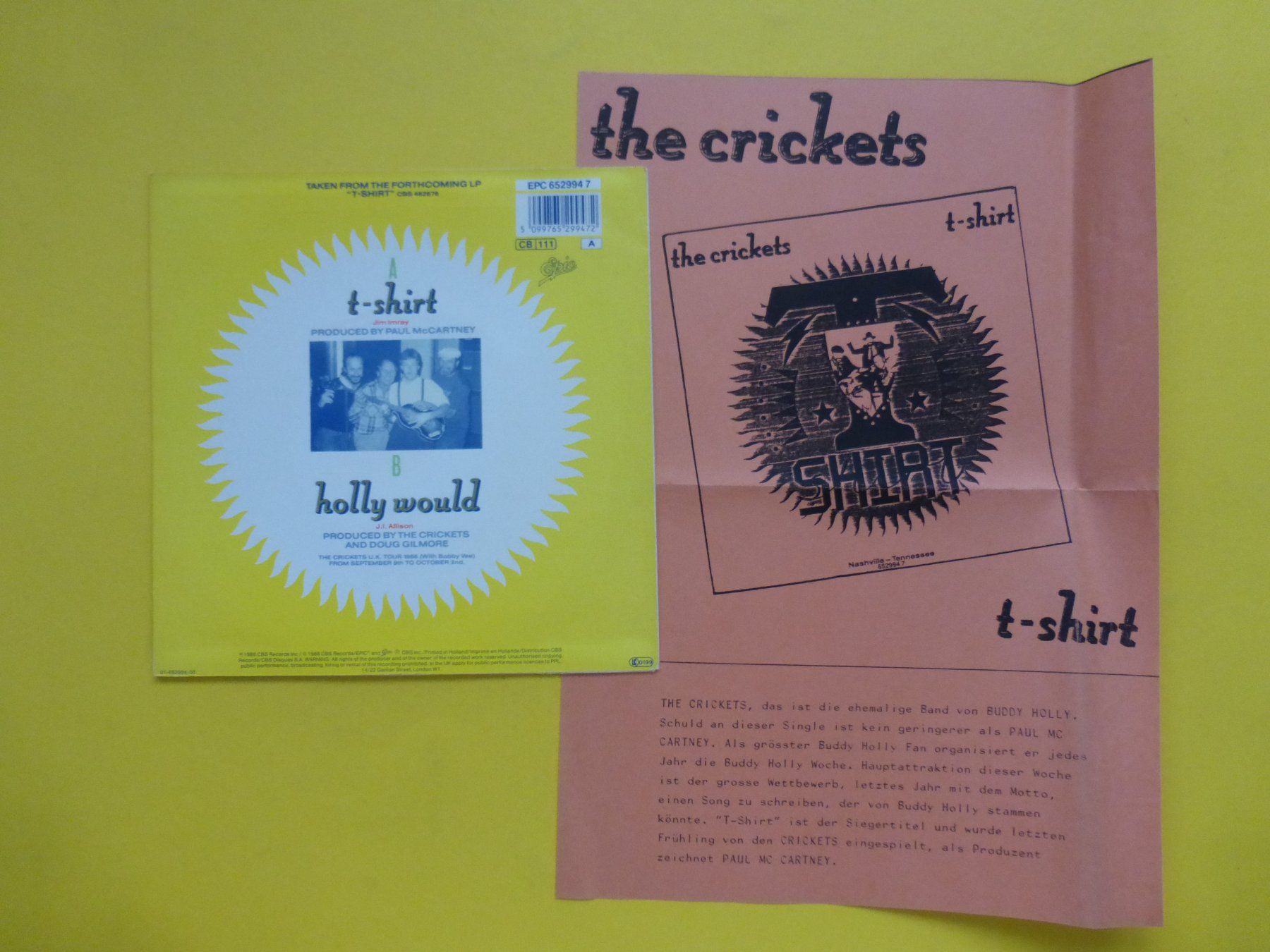 Schallplatten: The Crickets – T-Shirt – Gebraucht aus Zürich von Swiss57 1