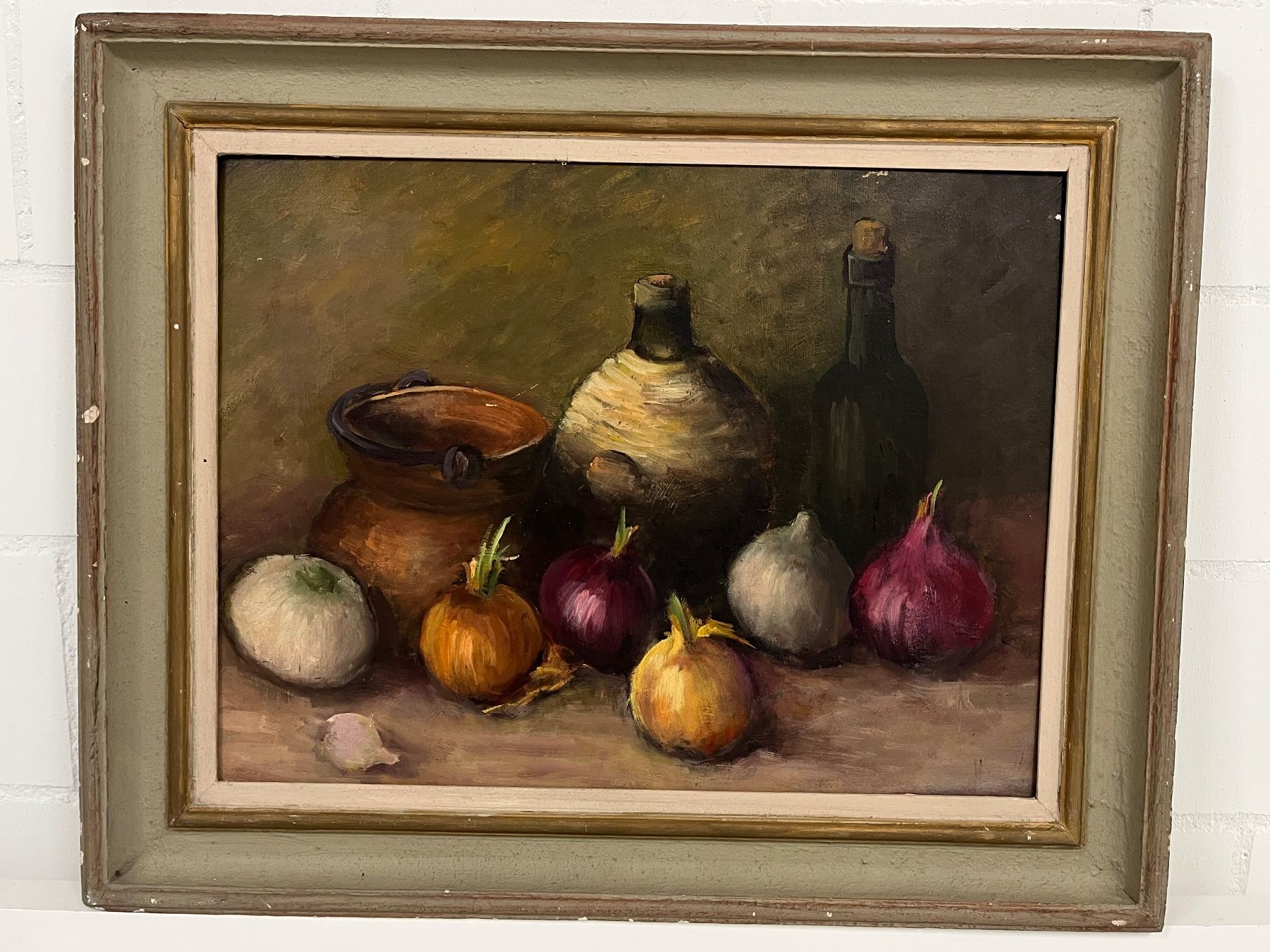 Dipinti: Vintage Stillleben Malerei - Rustikale Küchenkunst – Usato da Basel venduto da PAUL_ART