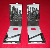 2 Kasetten mit Metallbohrer, HSS-R DIN 338, 1-10 mm x 0.5 mm