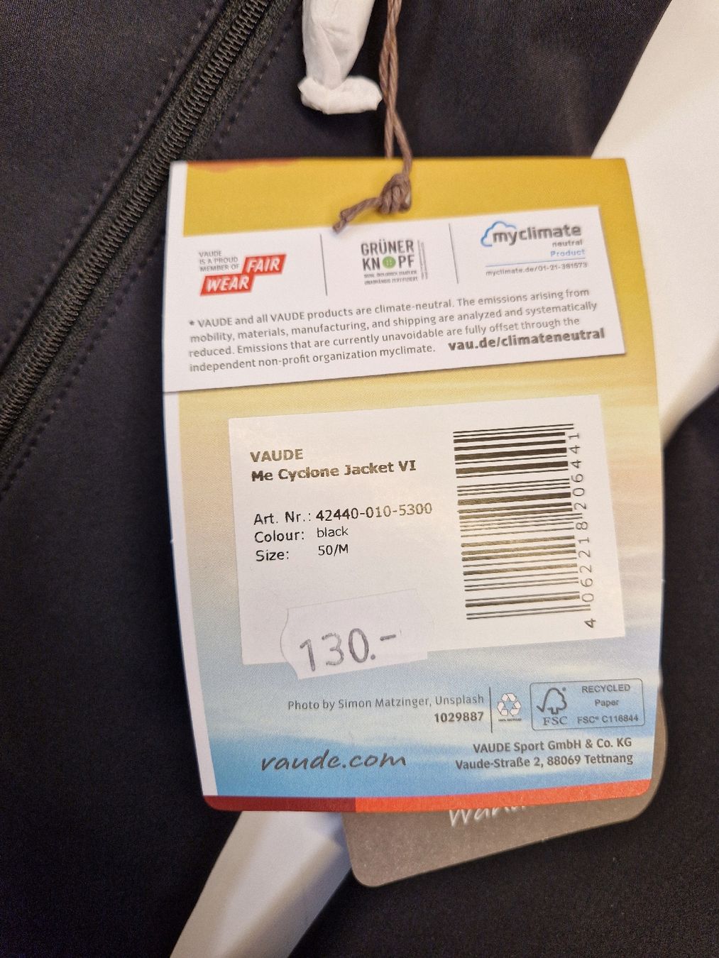Vaude Giacche: Vaude - Cyclone Jacket VI - Softshelljacke Herren - Grösse M – Nuovo e nell'imballaggio originale da Braunau venduto da Brand-Store 8