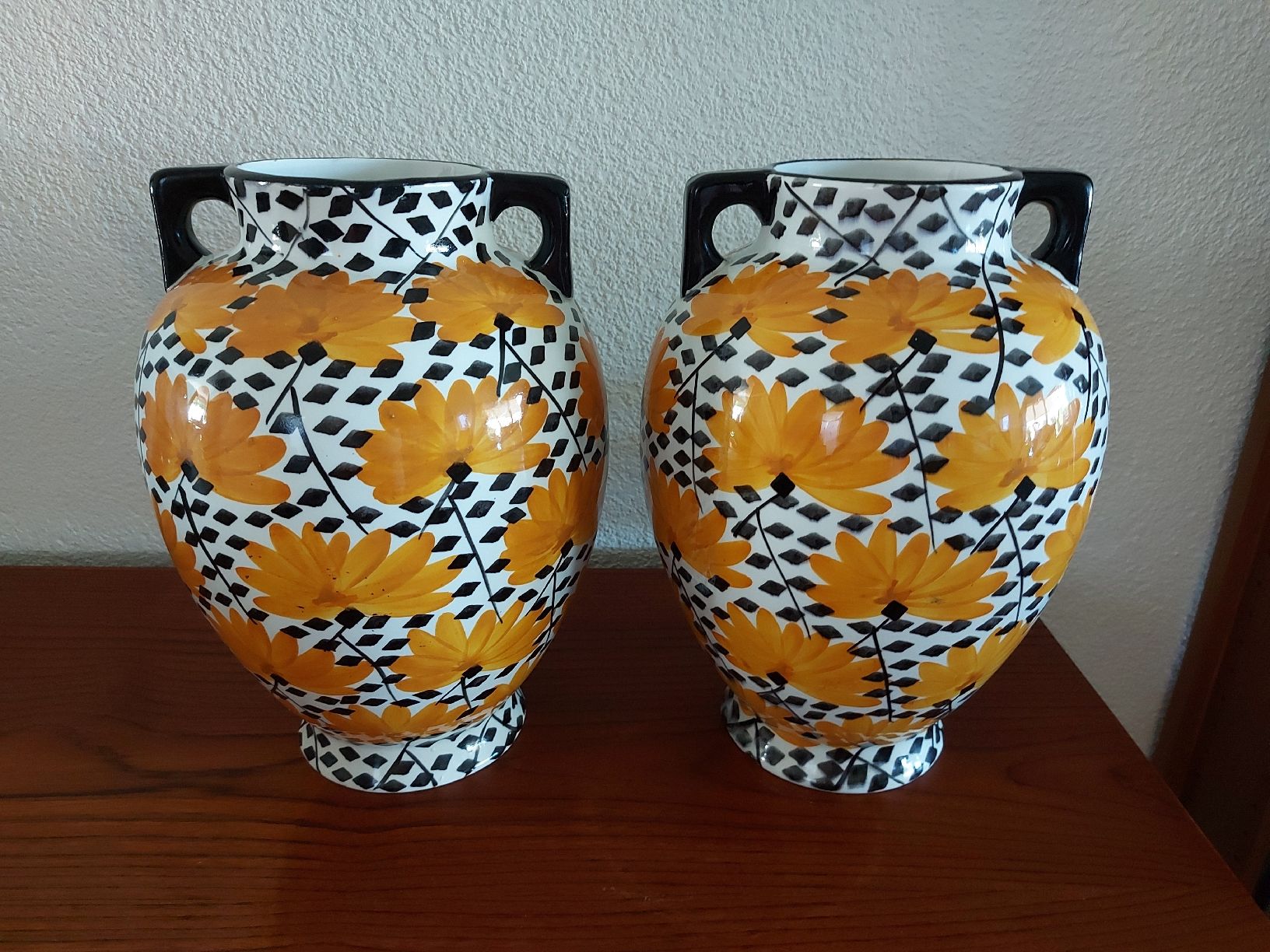 Vasi & Recipienti: 2x Schramberg Vasen ca. 1920 handbemalt – Usato da Ostermundigen venduto da son_vd9k