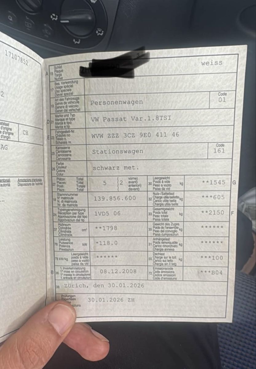Autos: VW Passat Var.1.8TSI – Defekt aus Winterthur von gue_yf9d 5