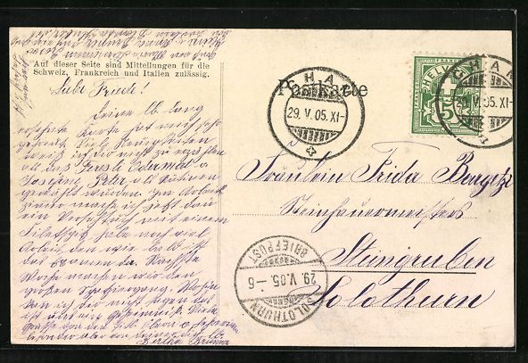 Cartoline postali: Cham, Töchter-Institut Heilig Kreuz mit – Usato da Berlin venduto da bartko-reher 1