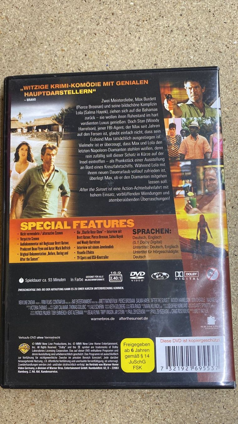 Tutti i DVDs: After the sunset DVD – Usato da Zwingen venduto da veilchen_123 2