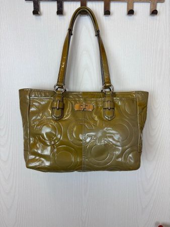 Coach Patent Leather Tote Bag