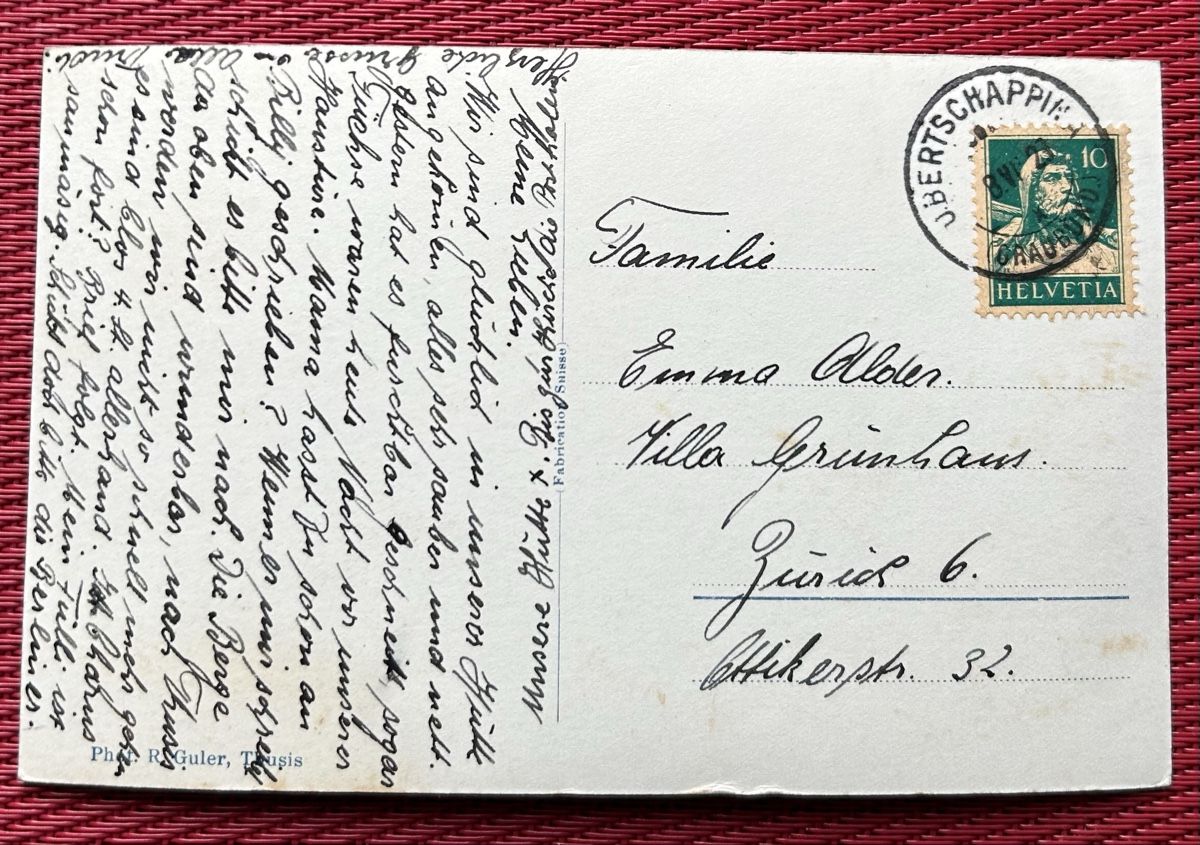Cartoline postali: Fotokarte Tschappina – Usato da Horw venduto da Tellbub 1