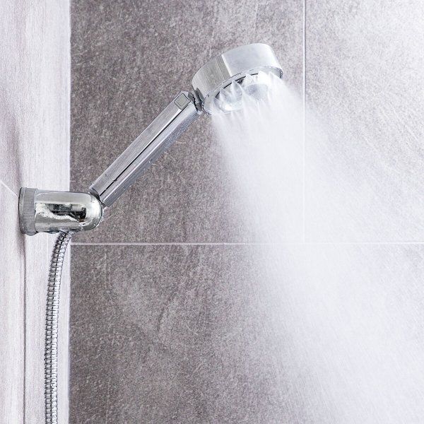 Soffioni doccia: Doppel-Dusch-Brause mit 3-in-1-Spender – Nuovo e nell'imballaggio originale da Geneve venduto da Titi2008 3