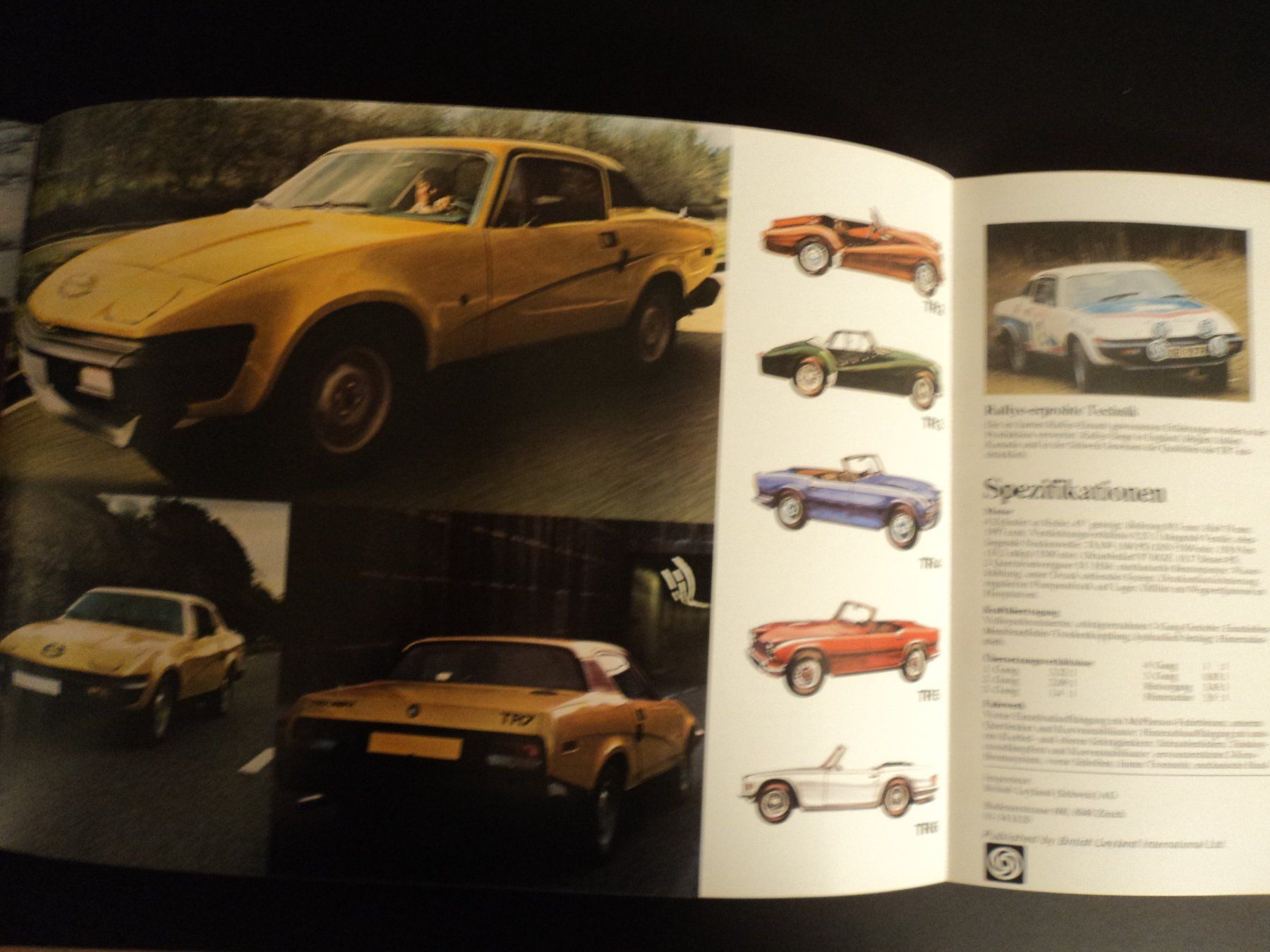 Triumph Documenti: Prospekt Triumph TR7 1979 – Usato da Schwarzenburg venduto da modelCARama 7