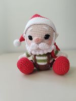 Handmade Santa Claus Doll en crochet-14 cm Sitting Santa