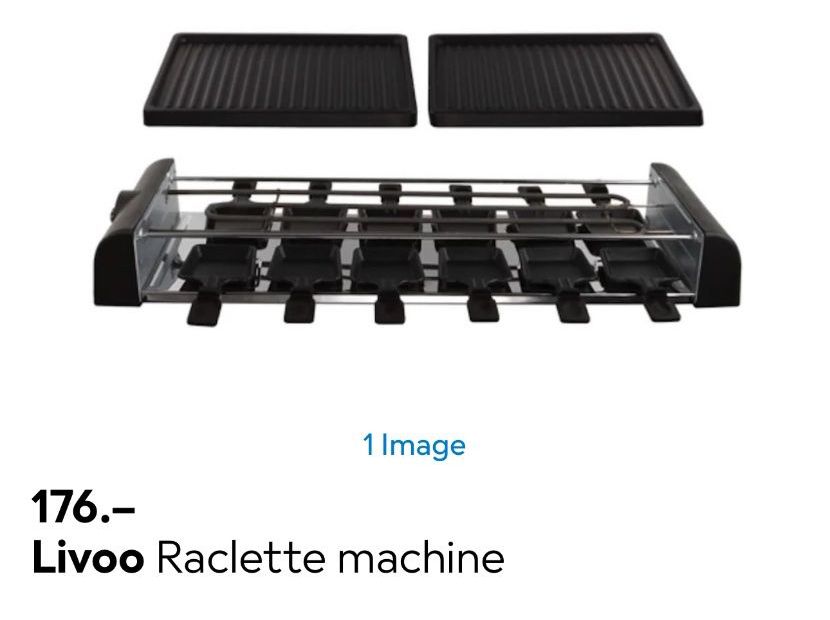 Elettrodomestici da cucina: (Fast) neues Livoo Raclette – Nuovo (secondo la descrizione) da Thayngen venduto da Lovely_Family