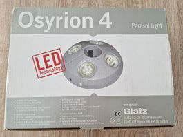 Glatz Osyrion 4, LED-Sonnenschirmleuchte, OVP!