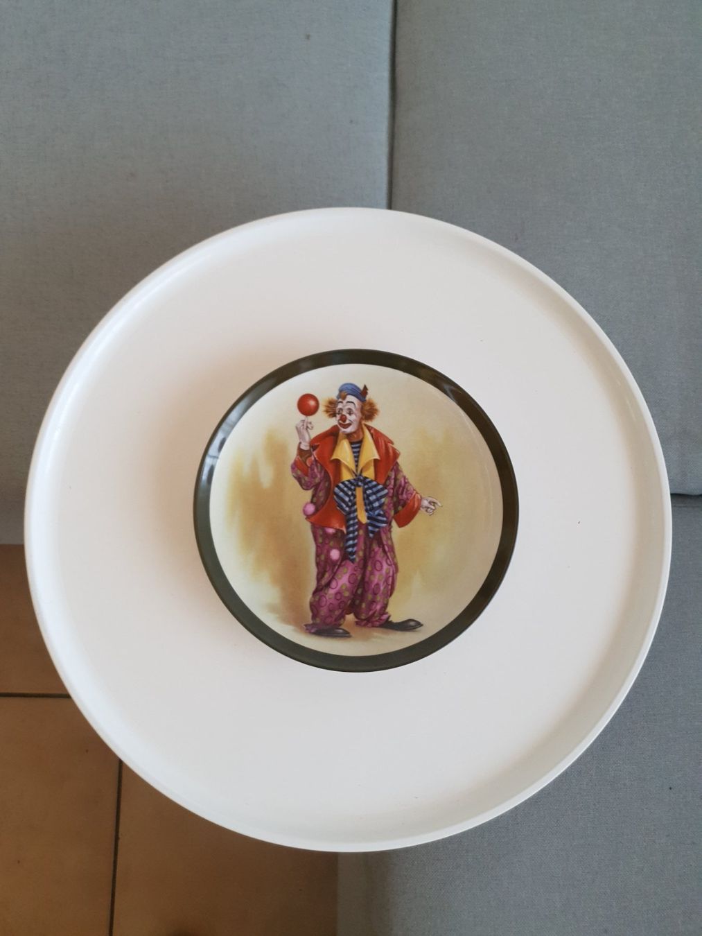 Teller: 70-80er J. Schweiz Sevelen" Ottlinger " 2 Wandteller Clown – Gebraucht aus Savièse von qm2710 6