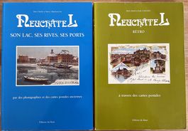 2 livres - Neuchâtel rétro et son lac, ses rives, ses ports