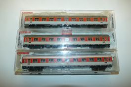 Fleischmann H0: 3xDB Schnellzug Abteilwagen