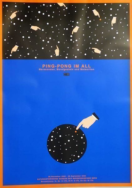 Foto & Immagini: Claude Kuhn, Ping-Pong im All – Nuovo (secondo la descrizione) da Bern venduto da Vintage-Art-Poster