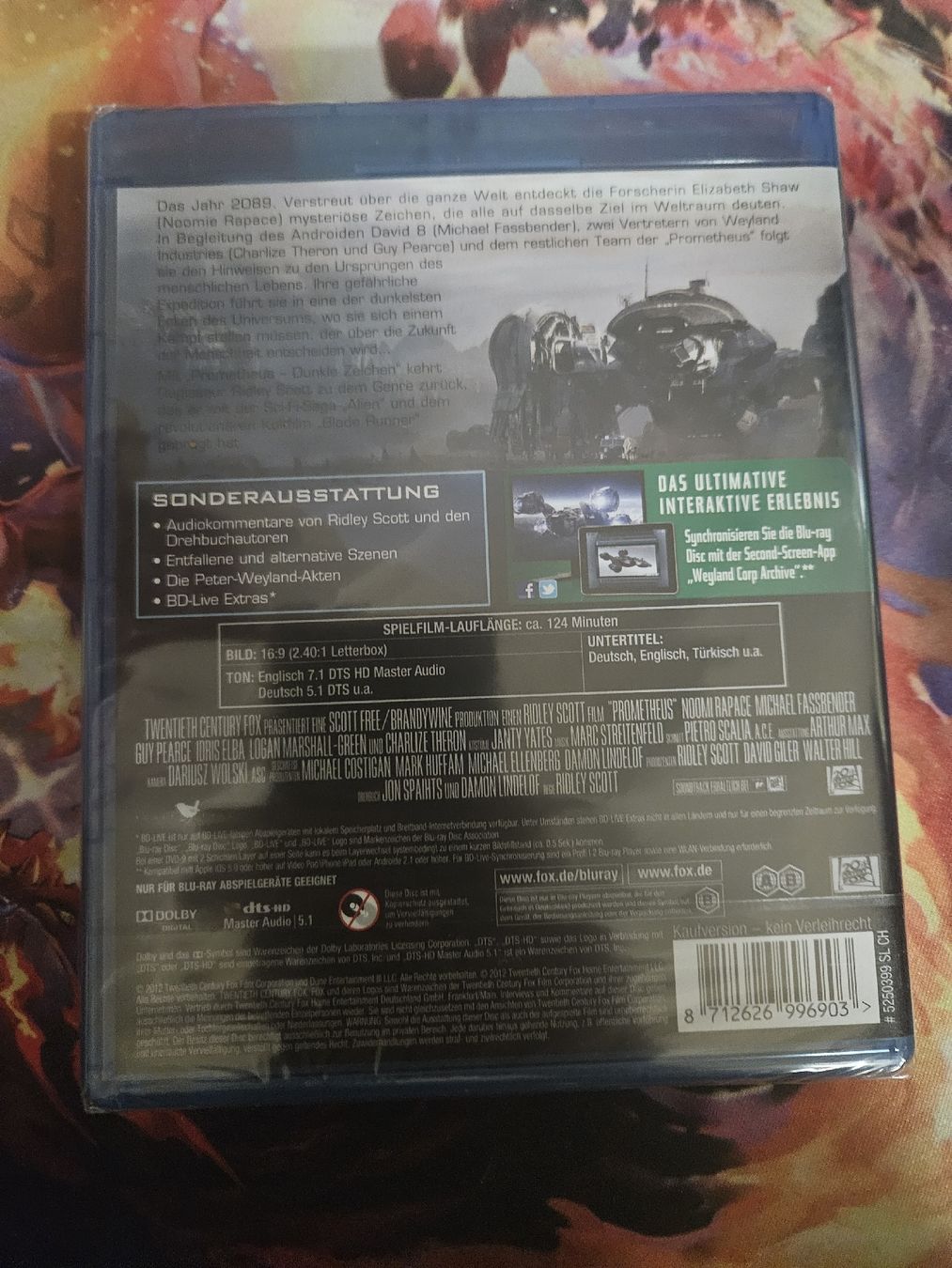 Tutti i DVDs: Blu-Ray: Prometheus - Dunkle Zeichen, Ridley Scott, Neu OVP – Usato da Liestal venduto da CrystalCardToyShop 1