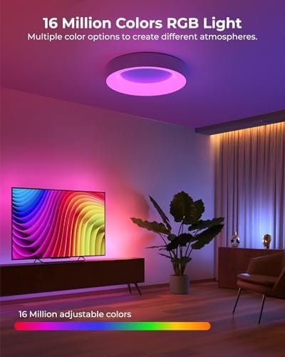 Kronleuchter & Deckenlampen: 24W Smart RGB LED Deckenleuchte Dimmbar Deckenlampe 28cm – Neu und originalverpackt aus Hundwil von pak_7zvn 5
