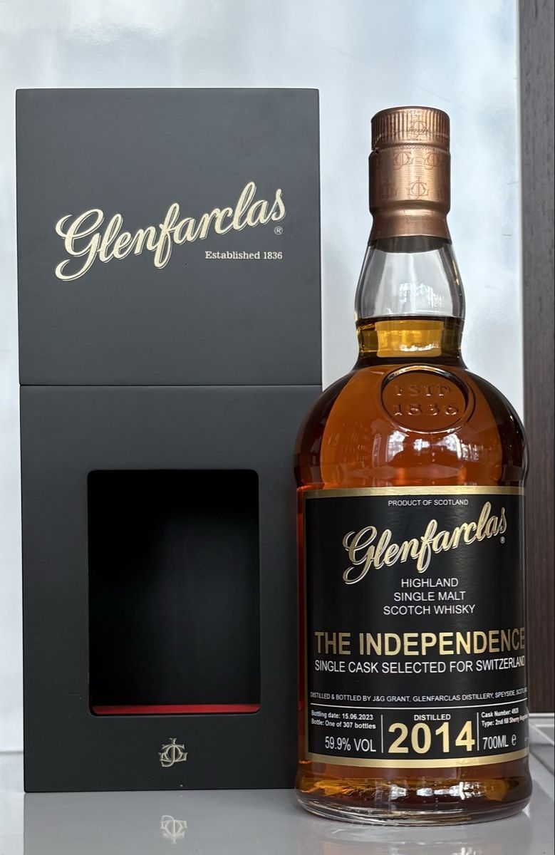 Glenfarclas Bevande alcoliche: Glenfarclas 2014 The Independence – Nuovo e nell'imballaggio originale da Nyon venduto da Vitriole 1