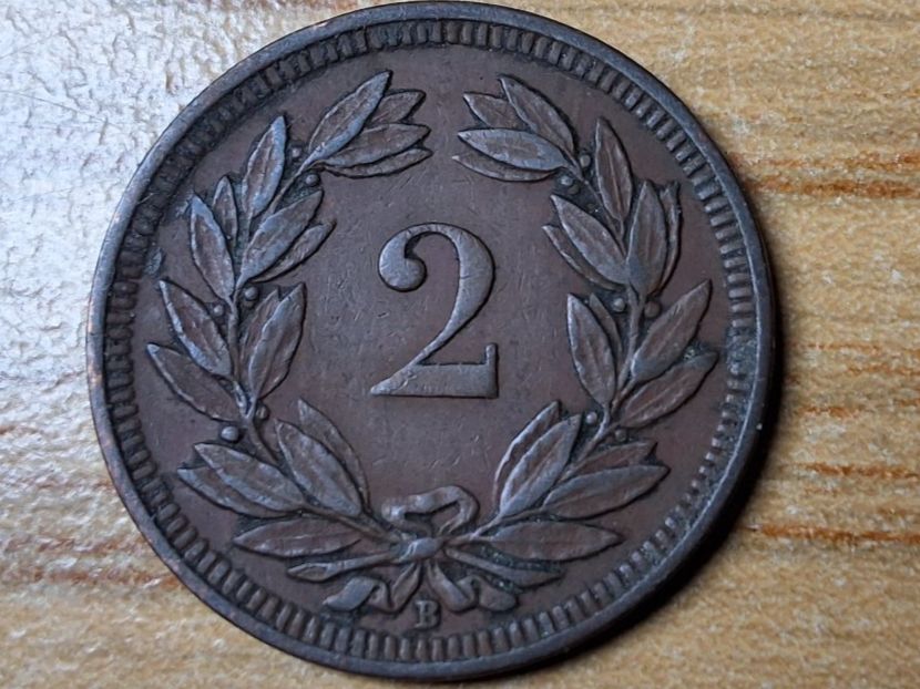 Tutti le monete: 2 Rappen 1910 - Selten! – Usato da Münchenstein venduto da purbach1 9